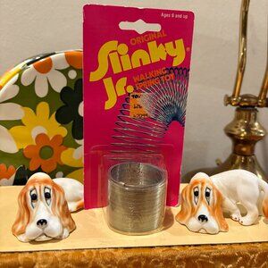 Vintage Rare Slinky Jr New in Package Toys R Us Sticker Metal Original Retro